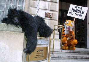 The save or delete campaign launches outside DEFRA