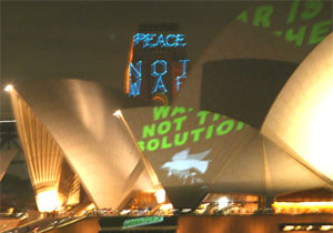 Peace projection in Australia