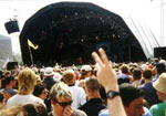 Blondie on stage at Glastonbury