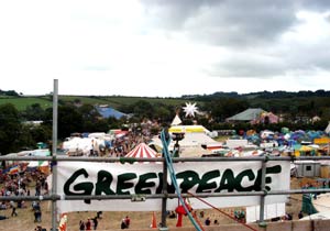 Greenpeace field: Glastonbury 2003