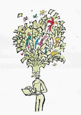 Save or Delete - illustration by Quentin Blake