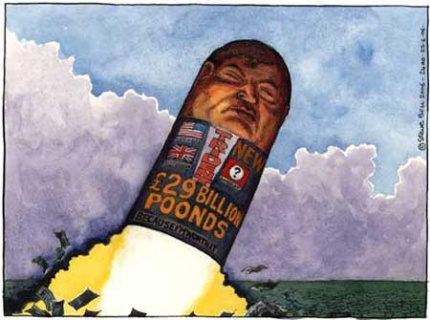 Trident Cartoon: copyright Steve Bell 2004/All Rights Reserved: steve.bell@guardian.co.uk