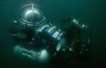 A Greenpeace research mini-sub in the Bering sea