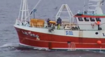 Norwegian coastguard video of the Shetland trawler Prolific dumping its catch in the North Sea