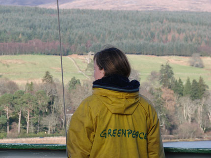 Tessie looks out over the Isle of Arran