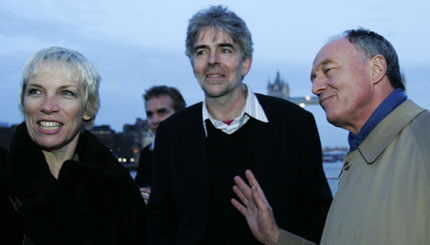 Annie Lennox, John Sauven and Ken Livingstone