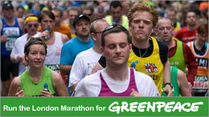 Run the 2010 London Marathon for Greenpeace