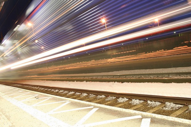 Speeding train