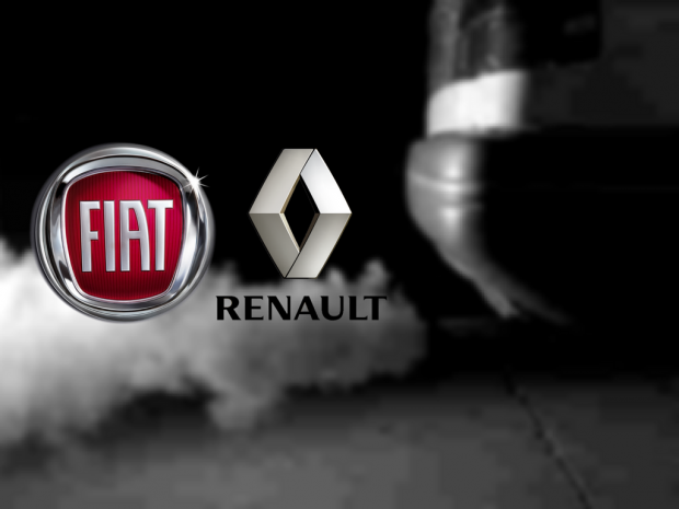 Renault and fiat logos