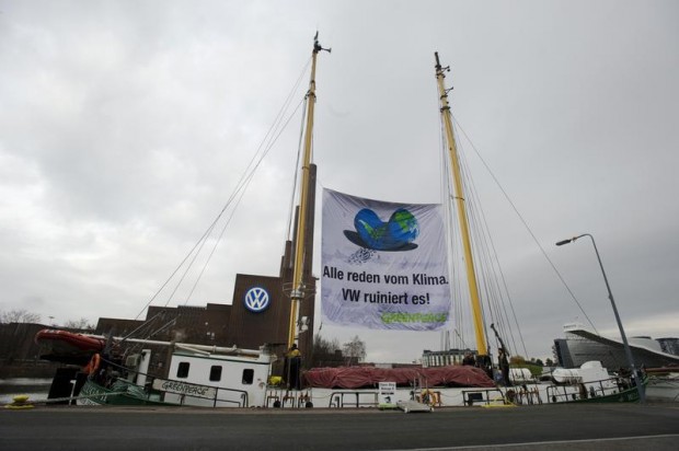 "Everybody talks about the climate. VW ruins it"