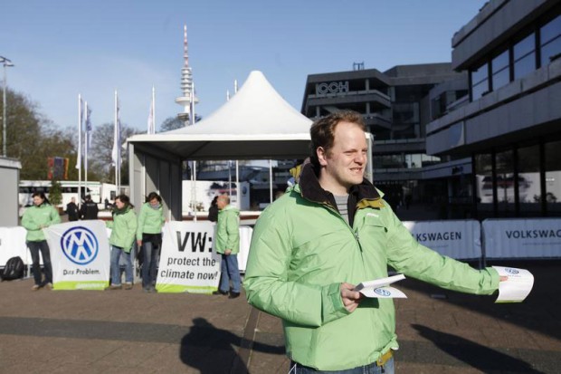 Protest during Volkswagen's AGM