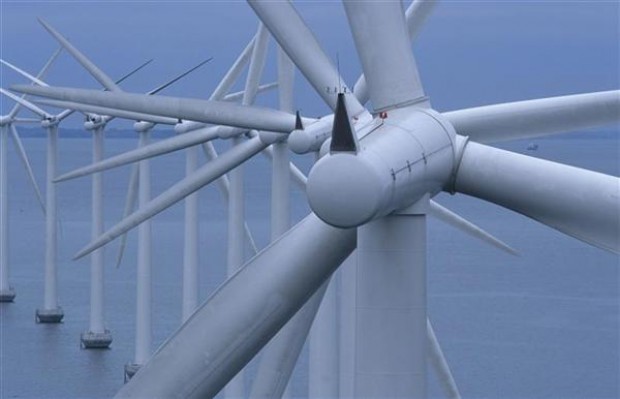 Middelgrunden offshore windfarm in Denmark