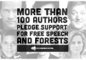 Authors standing up to protect forests and free speech