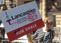 Lancashire County Councillors greeted with anti-fracking message