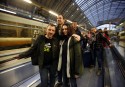 Phil, Alex and Kieron at St Pancras station