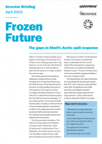 Image for Frozen Future: The gaps in Shell’s Arctic spill response
