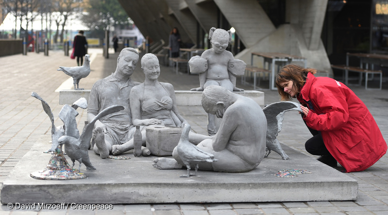 Image for A monument to plastic pollution has arrived in London