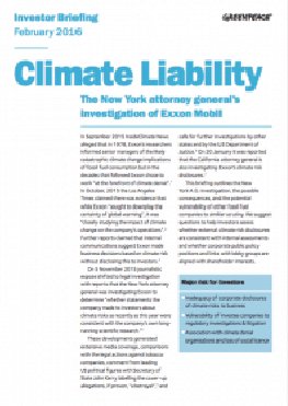 Image for Climate Liability: The New York attorney general’s investigation of Exxon Mobil