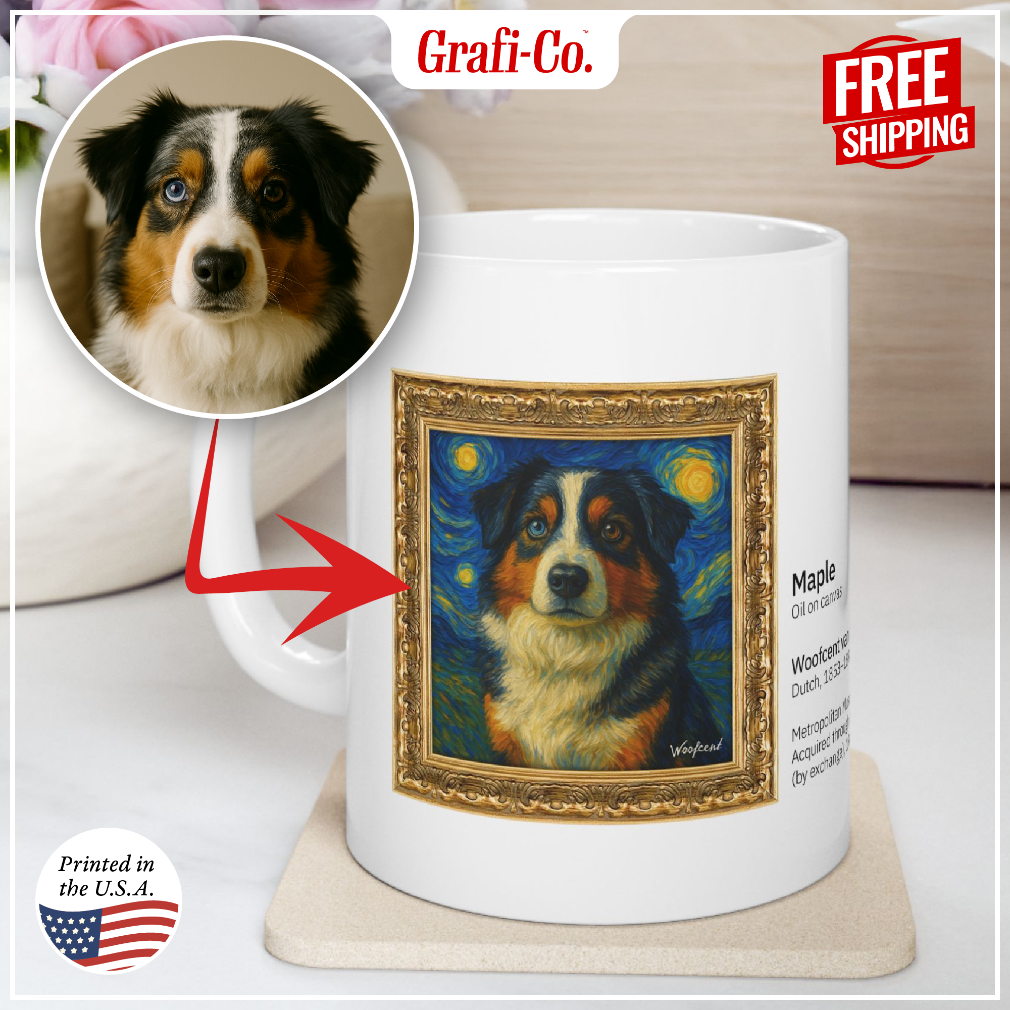Pet Portrait Coffee Mug