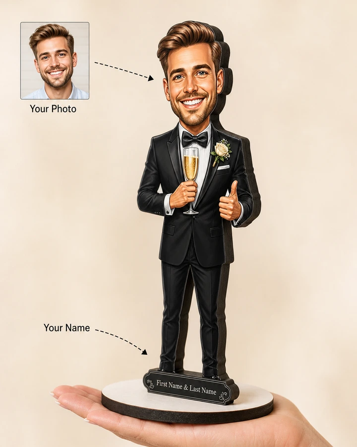 Best Man figurine — custom Family gift