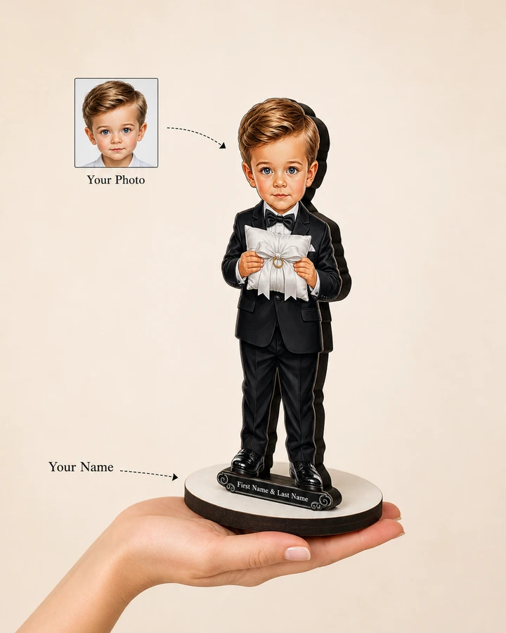 Ring Bearer figurine — custom Family gift