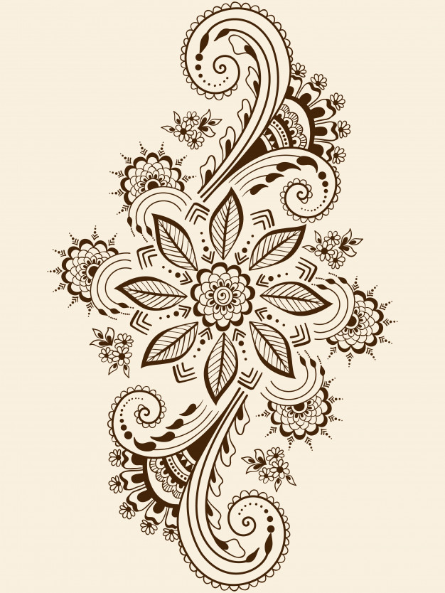 design of a floral motif