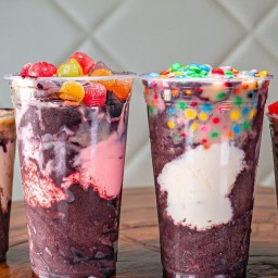 Combo Topzera: 02 copos de Açaí 500ml: Topíssimo Açaí - o Melhor da Cidade!