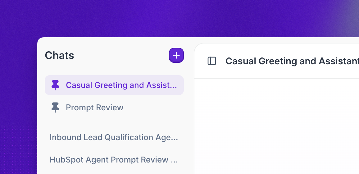 Pinned conversations at the top of the Aurora conversation list