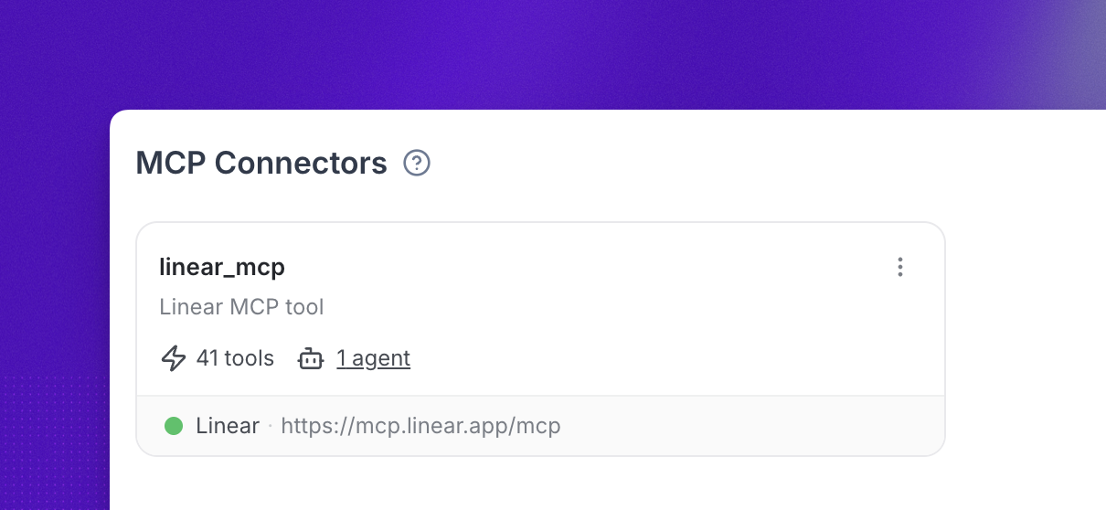 MCP action configuration in Synthflow
