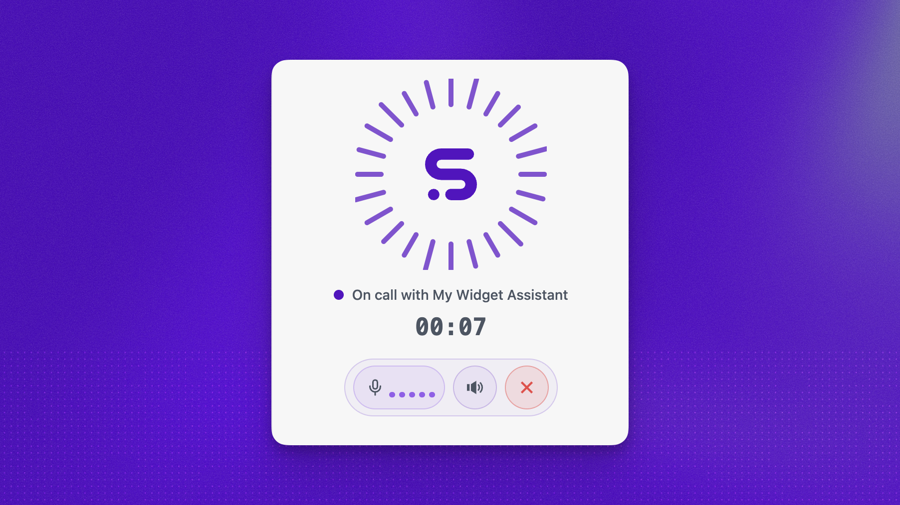 Upgraded Voice Widget