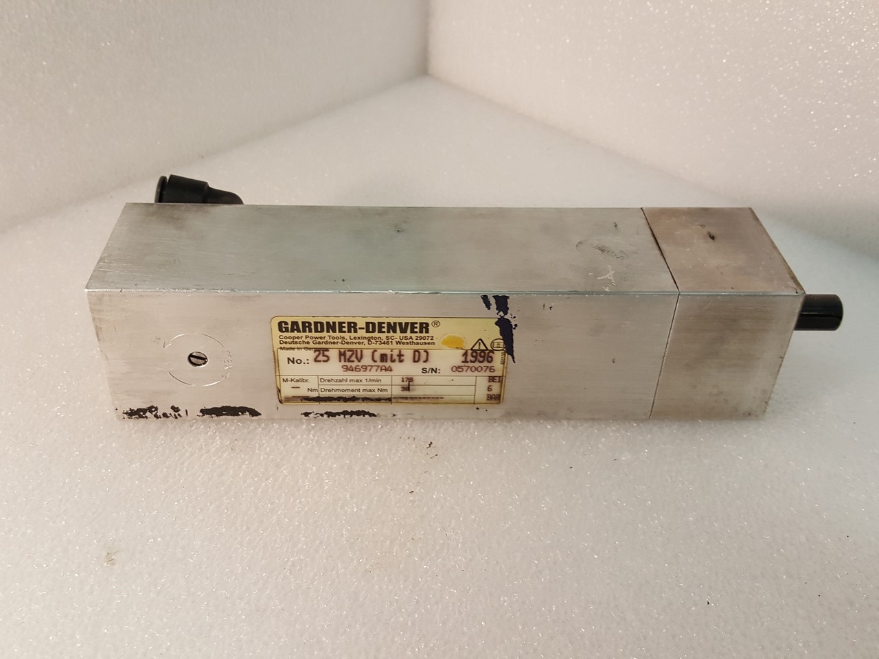 25MZV 946977A4 Gardner Denver Rotary air cylinder
