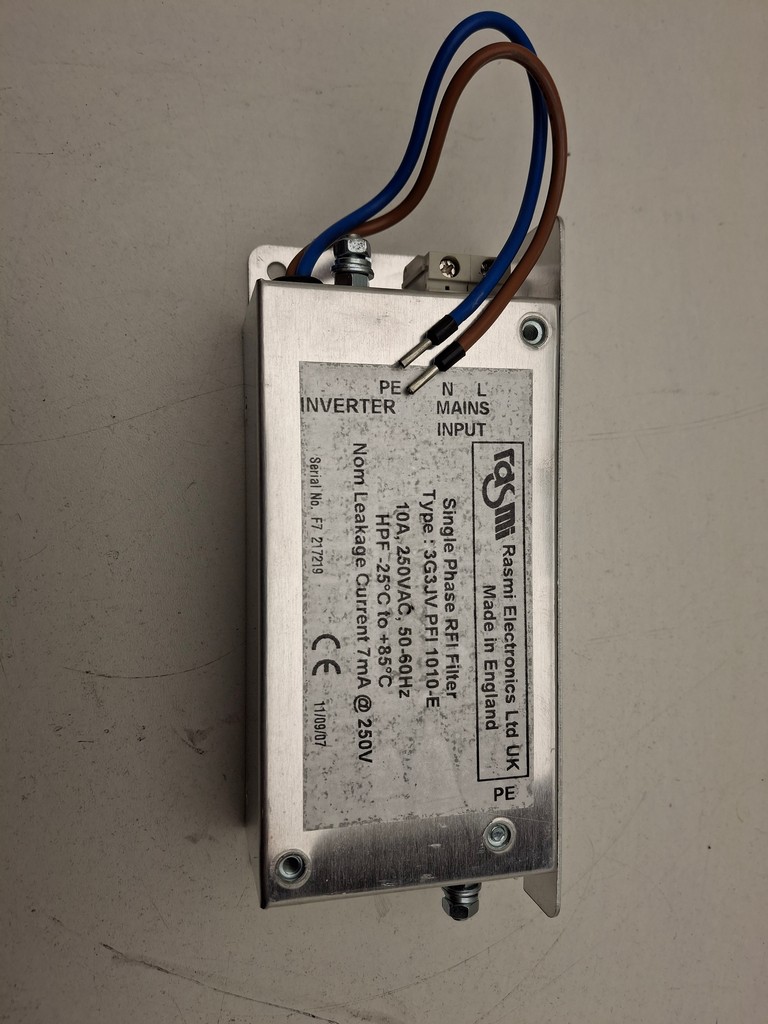 3G3JV PFI 1010-E Rasmi Single Phase RFI Filter