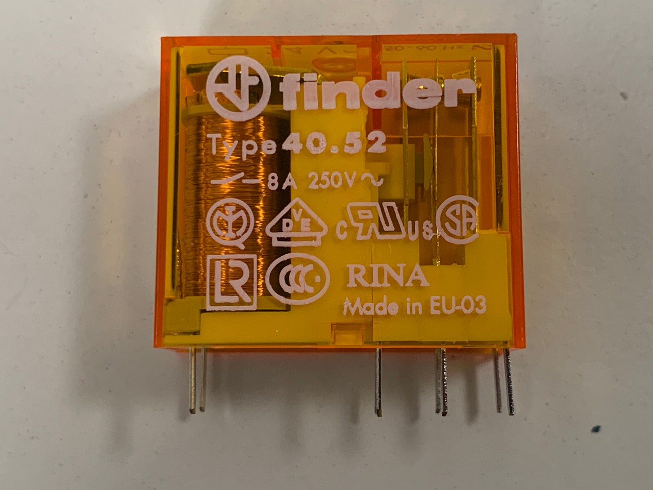 40.52.8.024.0000 Finder PCB Mount Power Relay 40.52