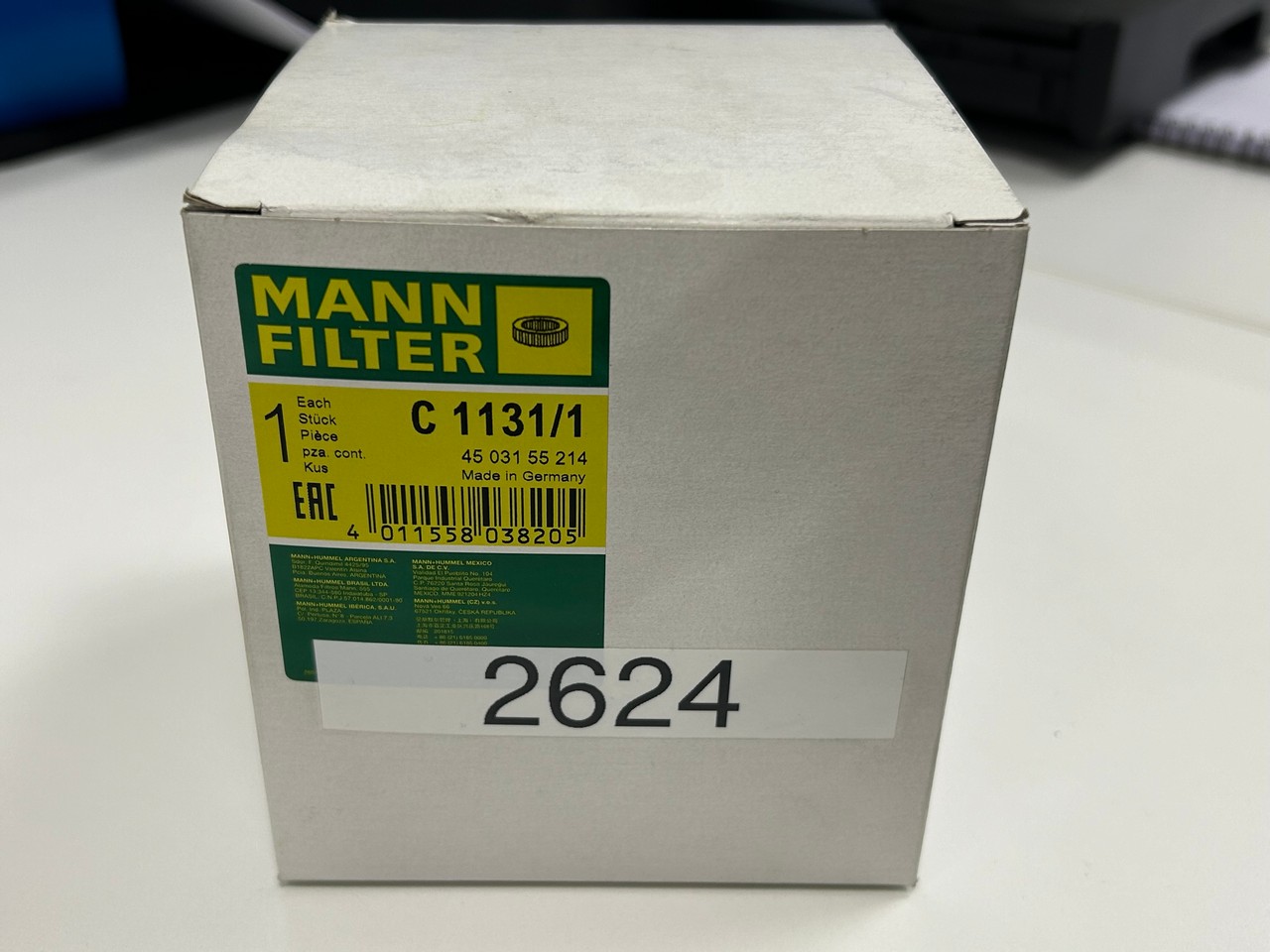 C 1131/1 MANN Filter Air filter