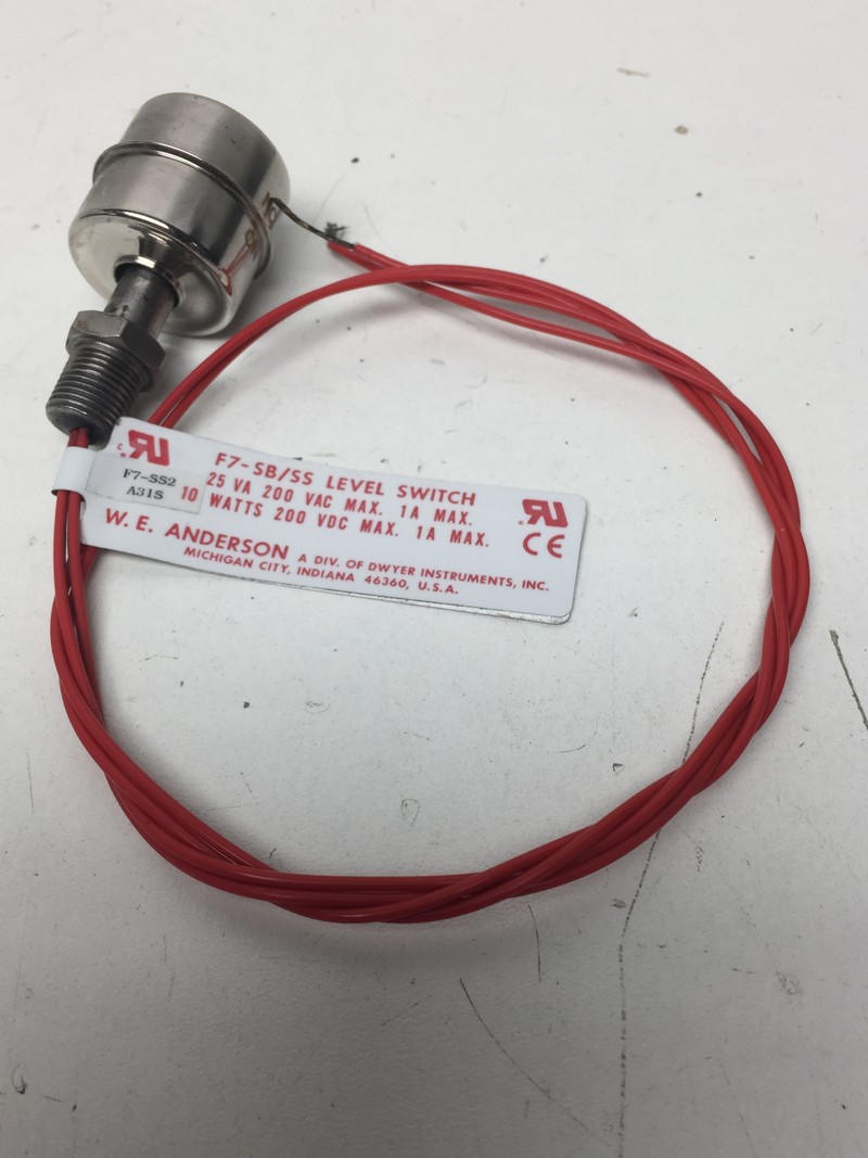 F7-SS2 A315 Dwyer Instruments I Float Switch for Silicone Stand 119113-02 A31S