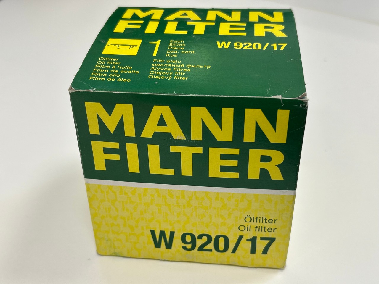 W 920/17 MANN Filter Oil filter