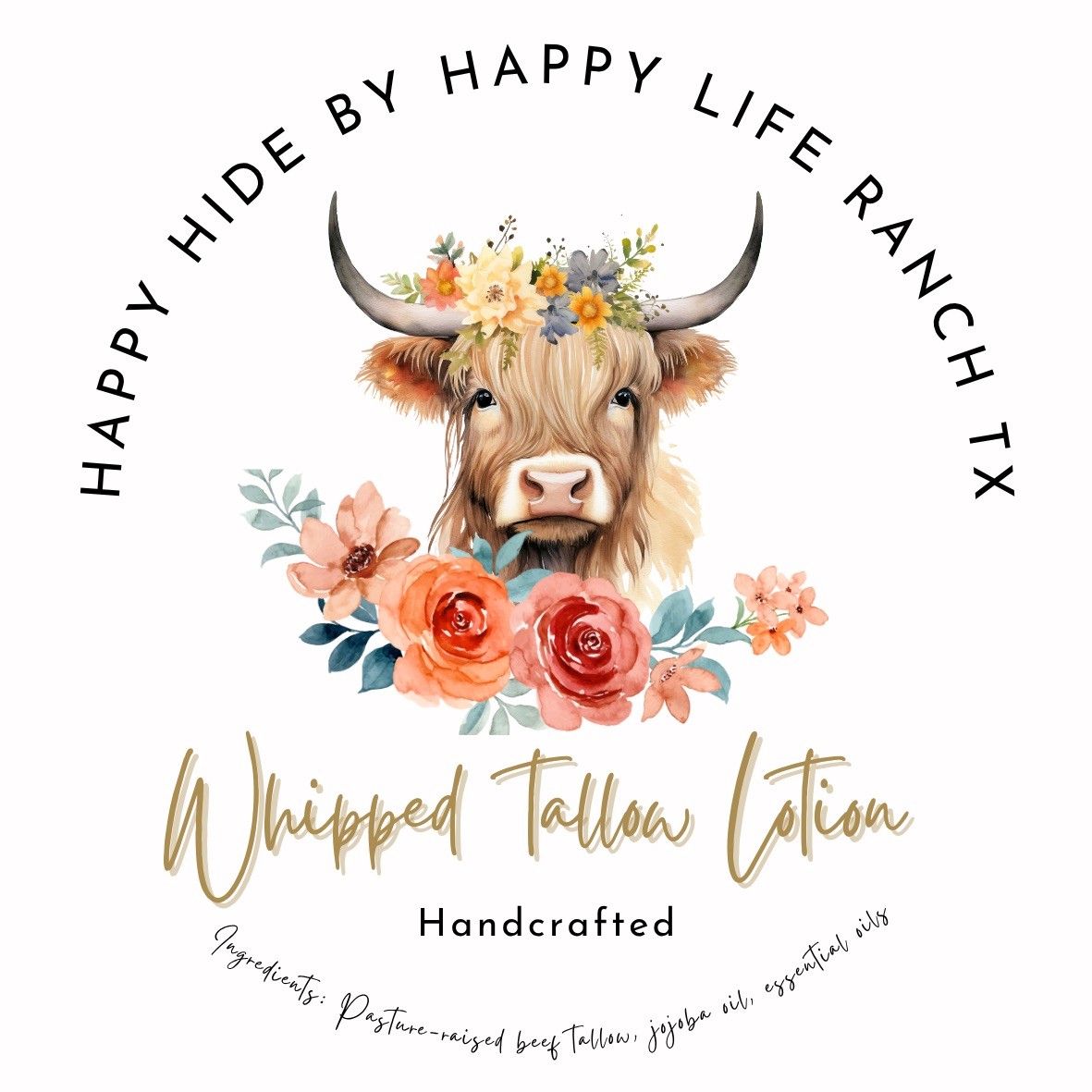 Happy Hide Whipped Tallow Lotion  - Sunburst Radiance 2oz