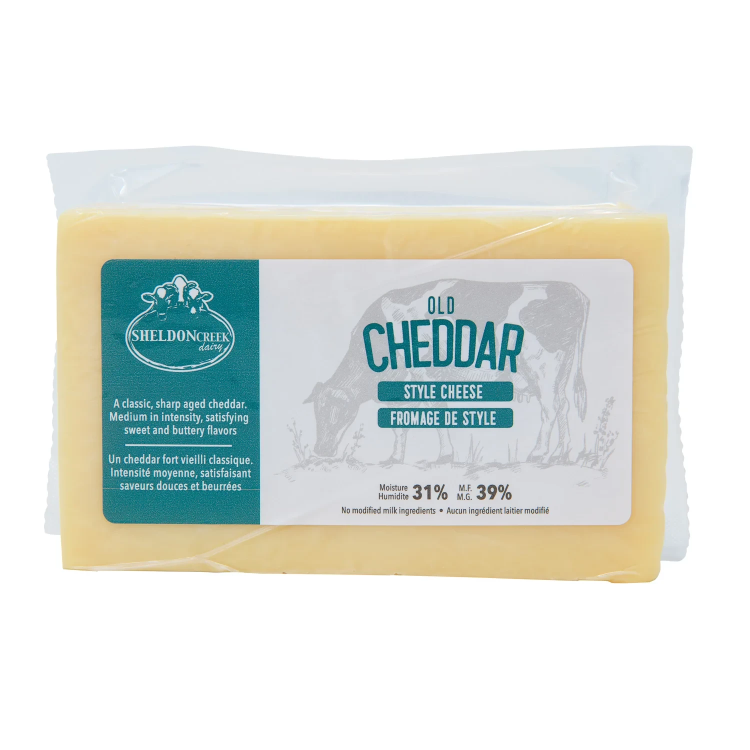 Dairy - Cheese Old Cheddar White 454g  - Pick up at Integrated Farms September 18 or 19