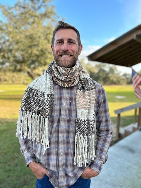 Alpaca Angora Rabbit Cracker Blend Scarf