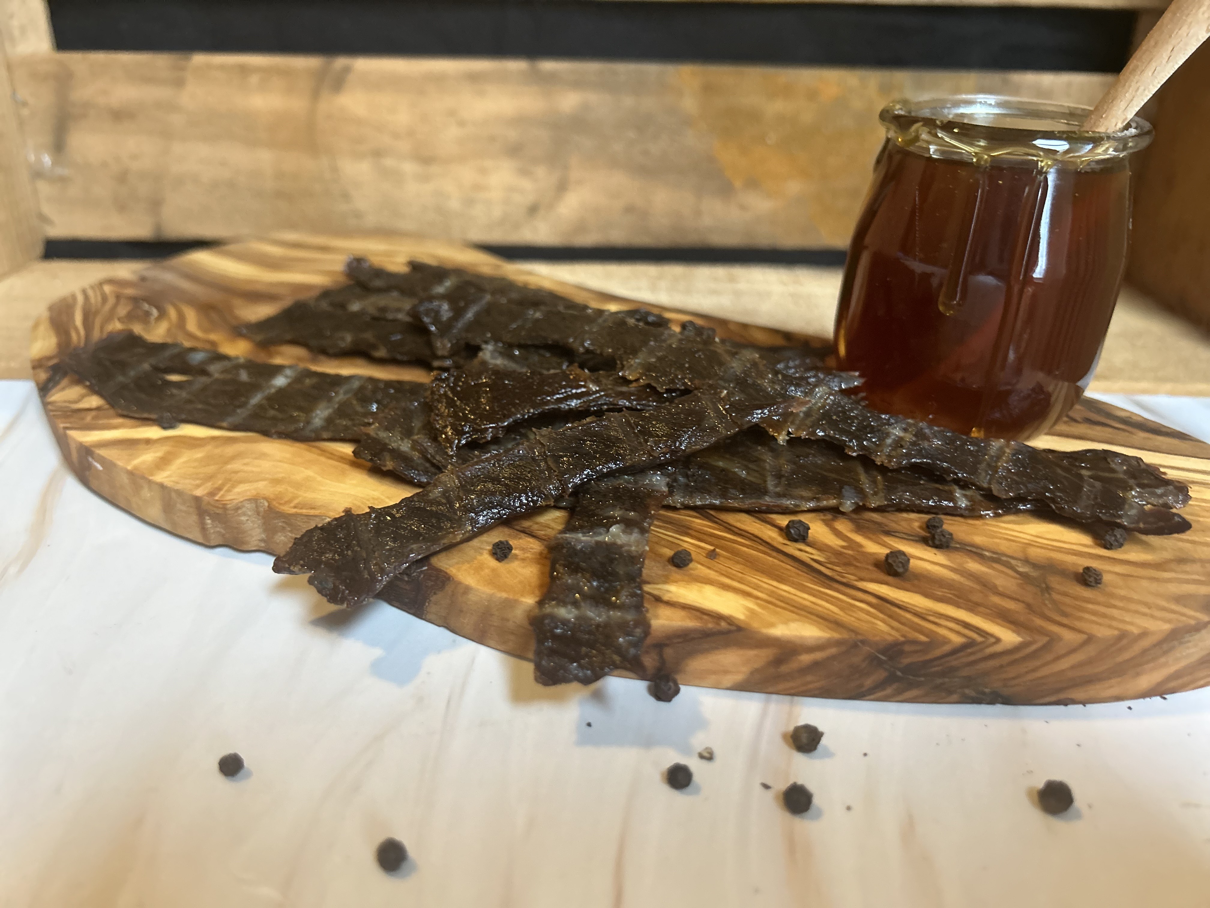 Uncured Honey BBQ Beef Jerky, 4 oz