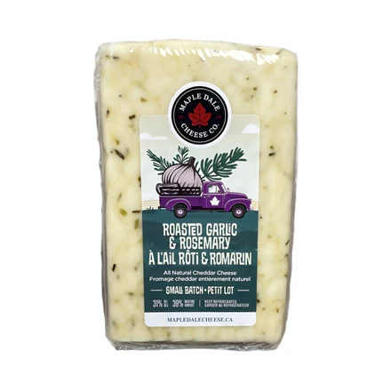 Maple Dale Roasted Garlic & Rosemary Cheddar