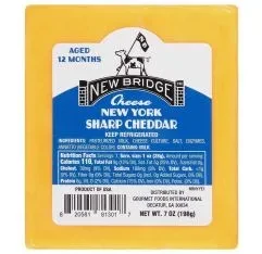 Cheddar - Aged 1 Year Sharp Yellow Cheddar Cuts (New Bridge)