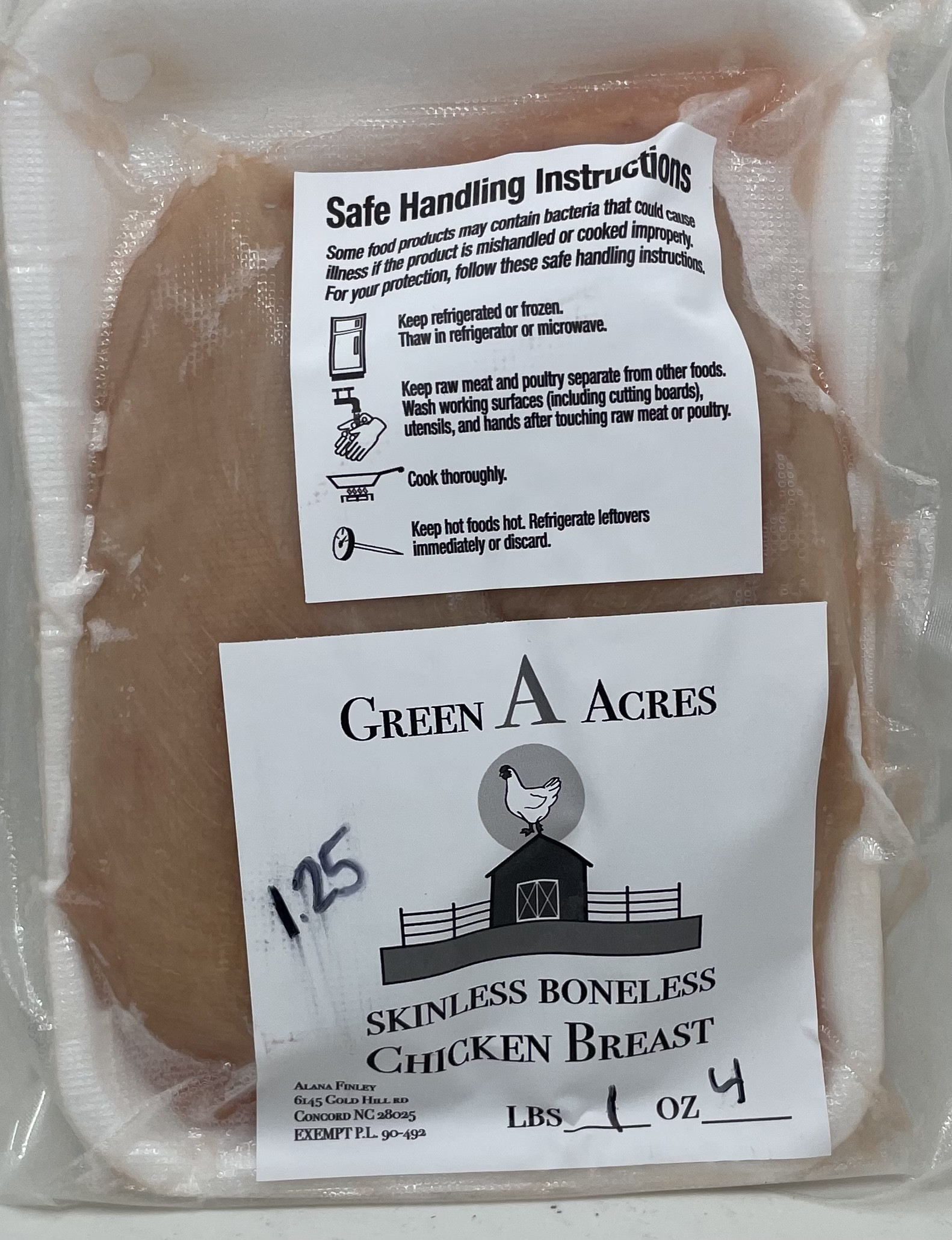 Green A Acres Boneless Chicken Breast