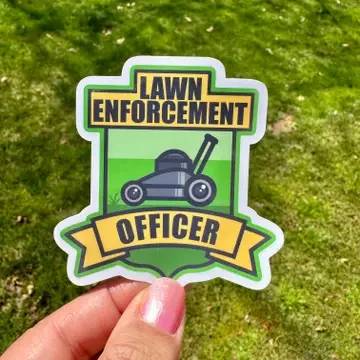Lawn Enforcement Sticker