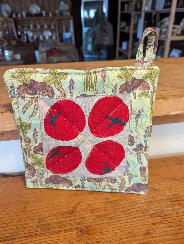 Pot Holder - Tomatoes with Mixed Vegetable Border