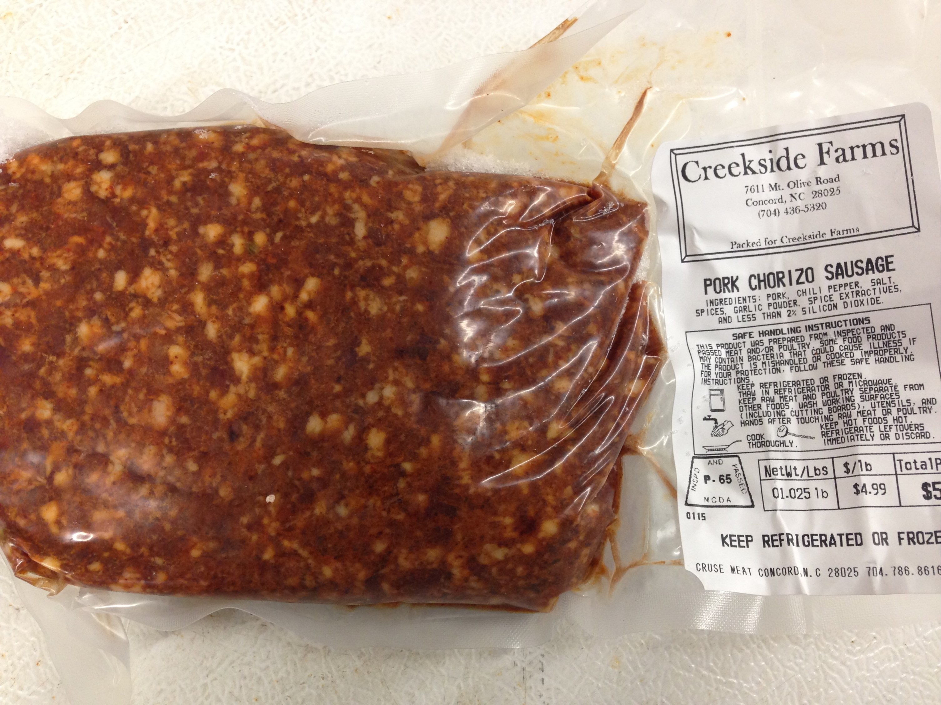 Chorizo Sausage - Pork