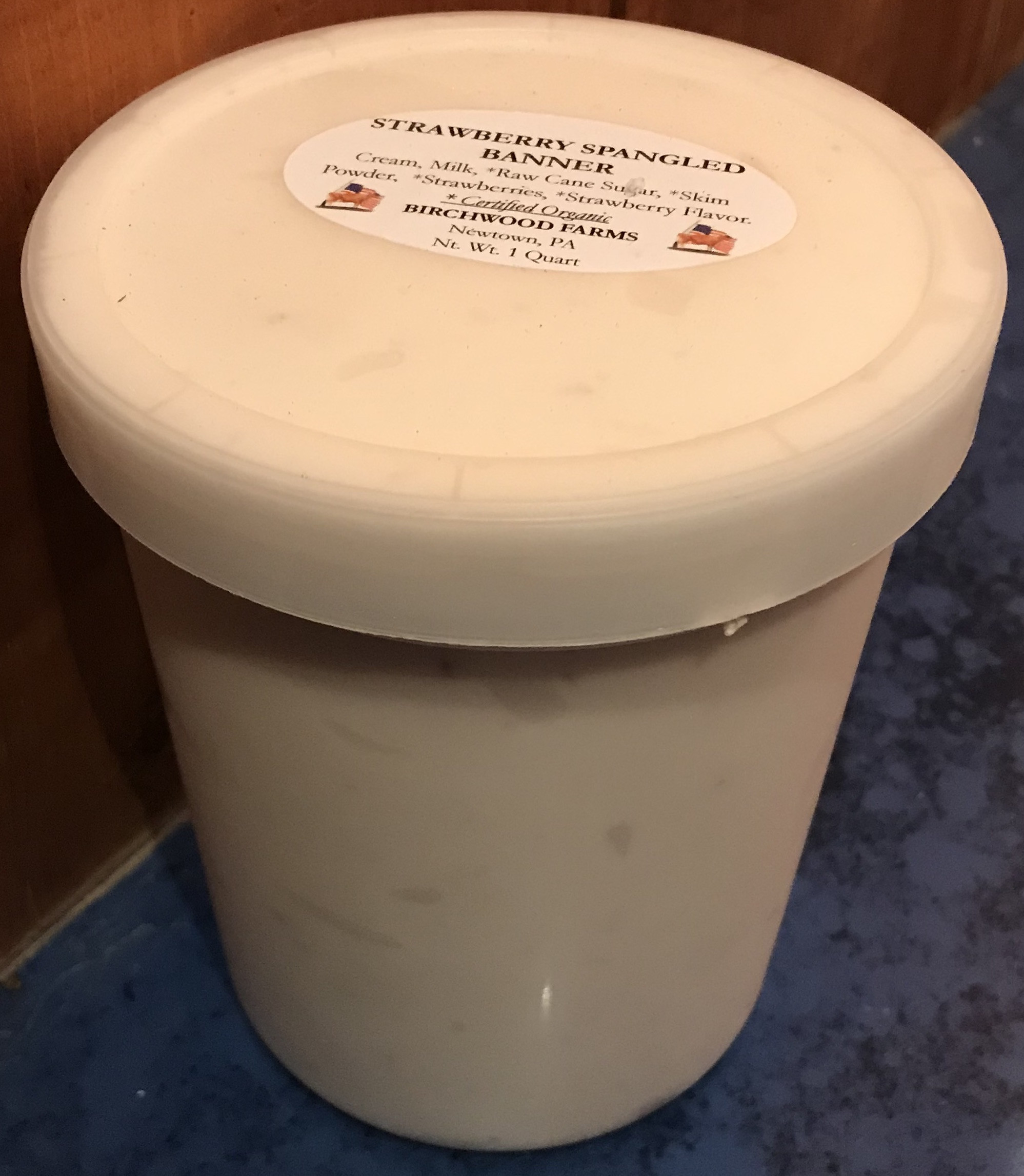 Strawberry Spangled Banner Ice Cream