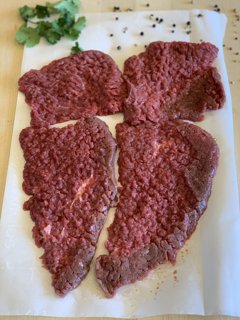 Beef Cube Steaks (minute steaks)