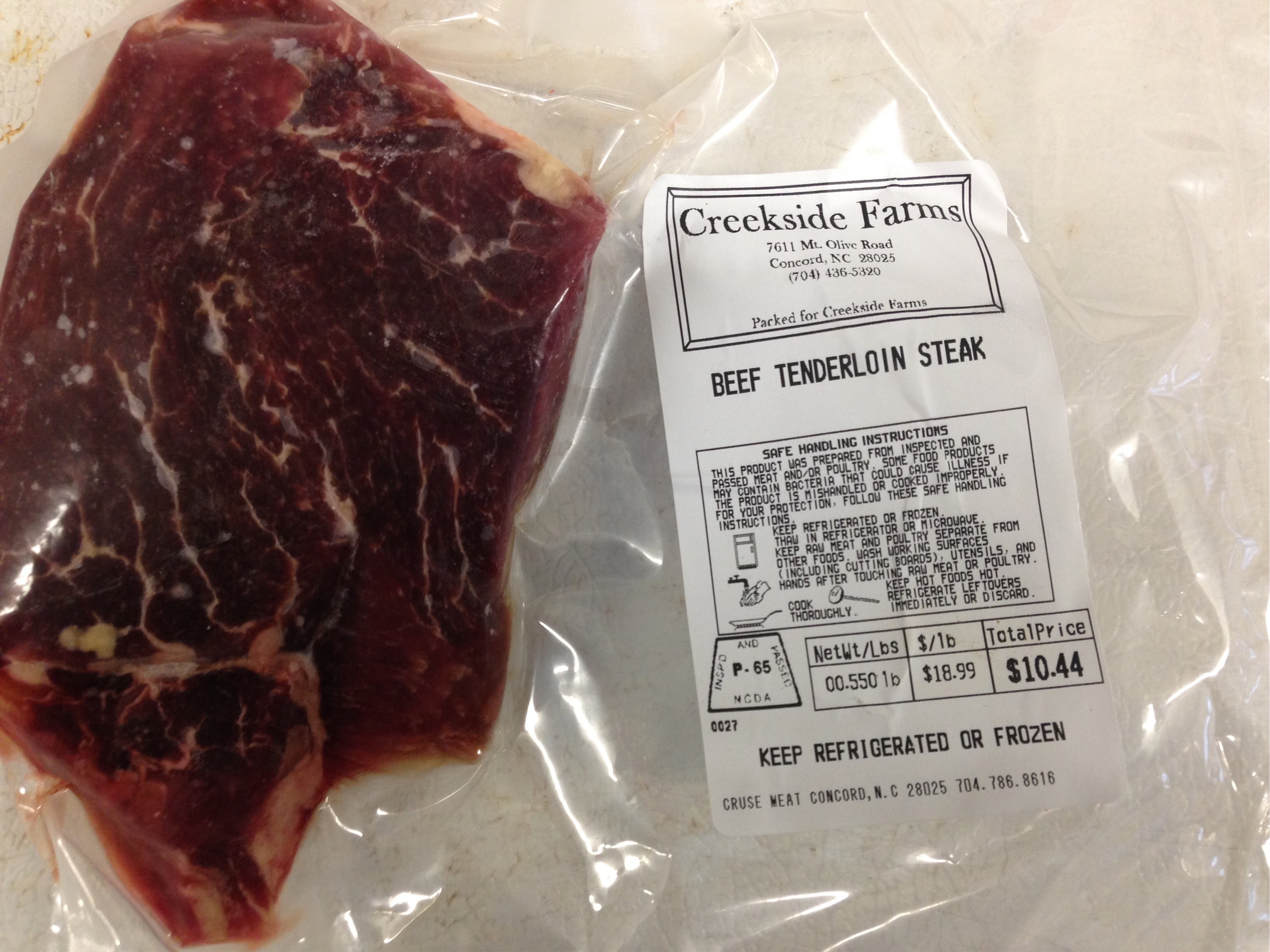Beef Tenderloins Steak - Filet
