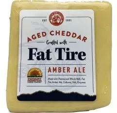 Cheddar - Fat Tire Amber Ale Cheddar Cuts (Vermont Farmstead)